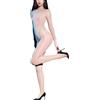 RUIBAVYA Body Sexydonna Bodystocking Nylon Lucido Collant Glossy Bodysuit Maniche Lunghe Catsuit Intero Donna 8D