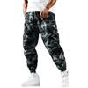 PADOLA Pantaloni Cargo Uomo Mimetico Vita Elastica con Cordino e Polsini a Sigillo Pantaloni Militare Casual Sportivi(XL,Grigio)