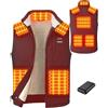Toastiv Gilet Riscaldato Uomo con Batteria 20000mAh 7.4V - 8 Zone di Calore, Interno in Pile Caldo, Fino a 12 Ore, Lavabile Gilet Termico Elettrico