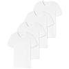 Schiesser Canottiera da uomo, confezione da 2 pezzi, cotone organico, girocollo, 95/5, 4 x bianco, X-Large