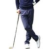 LANGWEI Blu,L,Pantaloni da Golf da Uomo Foderati in Pile Elasticizzati Resistenti all'Acqua Invernali Termici da Viaggio da Lavoro