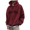 Generico Felpa Uomo con Cappuccio Felpa da Lavoro Uomo Maniche Lunghe Leggera Militare Sweatshirt Moda Hoodie Imbottite Running Cotone Felpe Bodybuilding Sport Vestiti Sportive Felpata Abbigliamento 2#Vin 4XL