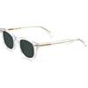 X-LAB XLAB 8004 Occhiali da sole stile moscot, 48mm, Trasparente/Verde G15, Unisex