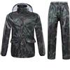 Freiesoldaten Uomo/Donna Giacca impermeabile/Pantaloni tuta antivento Cappotto/pantaloni Set Moto impermeabile con cappuccio a scomparsa