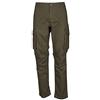 Generico James Ross Collections-Pantalone da Uomo SPALATO in Cotone Elasticizzato Multitasche con Chiusura a Bottone e Zip,ARMY GREEN-XXXXL