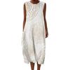 Gienslru Vestiti Donna Mare 2025 Estivi Scollo Abito Corto Senza Maniche Abiti Prendisole Vestito Eleganti da Casual Curvy Leggero Abitos a Canotta Taglie Copricostume Spiaggia