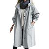 GXYANiaoy Trench Donna - Trench Lungo Donna Cappotto Classico A Doppiopetto Con Cintura Regolabile Impermeabile In Cotone Per Autunno Inverno Disponibile In Colori Beige Nero E Taglie S-5Xl