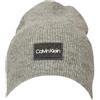 Calvin Klein Cappello Uomo CK Berretto con Logo Morbido e Caldo Articolo ZM0ZM02445, PTA Grey Fog, Unica - One Size