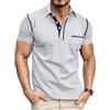 Volemo Polo Uomo Manica Corta Cotone T Shirt Golf Tops Estivo