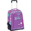 Maricart | Zaino Trolley Scuola Elementare per Bambini 34,5x21x45 cm con Ruote in Gomma Zainetto da Bambina - Barbie