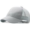 Ruicheng Berretto da baseball, da uomo, con visiera corta, estivo, sottile, per sport, grigio chiaro, 56/60 cm