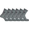 fila 6 Paia Calze mezza gamba Uomo Donna Cotone Elasticizzato nero bianco grigio
