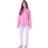 Pigiamiamoci Pigiama Donna Cotone Lungo Leggero Estivo - Pigiama Lungo Due Pezzi Aperto o Chiuso in 100% Fresco Cotone. Taglie Comode - Over Size