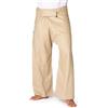 PANASIAM Pantaloni da Pescatore Thai - Pantaloni a Portafoglio in Canapa | Per donna & uomo, pantaloni yoga & arti marziali, vita regolabile, tecnica a portafoglio, tinta unita