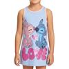 Disney Stitch Abito per Ragazze, Abito a Maniche Corte per Bambina, Design di Abiti con Stitch e Angel 'Love', Regalo per Ragazza, Taglie 6 a 12 Anni