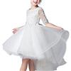VersusModa Vestito Cerimonia Damigella Comunione Asimmetrico Elegante Bambina Party Dress COM052