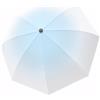 Meichoon Ombrello da viaggio con protezione UV UPF 50+, portatile, compatto, 8 costole, leggero, impermeabile e antivento, design elegante sfumato per le donne, per escursioni e zaino in spalla, Blu