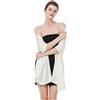 BEAUTELICATE Stola Donna Cerimonia Elegante Raso Coprispalle Scialle con Trama Cerimonia Oro Argento per Matrimonio Festa Abito da Sera Regalo