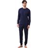 Noidinotte; more than pyjamas Noidinotte - Pigiama Uomo Jersey Invernale Articolo Dany. - S Blu Scuro