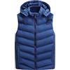 Kobilee Gilet Trapuntato da Uomo Cotone Invernale Piumino Smanicato Senza Maniche Antivento Giacca Imbottita con Cappuccio Giubbino 5Xl Leggero Gilet Giubbotto Smanicato Corto 100 Grammi
