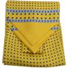 Avantgarde FOULARD UOMO seta ASCOT giallo con microdisegni azzurri rossi cashe col m Italy var 1, colore giallo 1