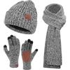 Bequemer Laden Invernale Pile Cappello Sciarpa Guanti Invernali Uomo Regalo