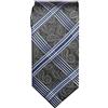 Remo Sartori - Cravatta Lunga Extra Lunga XL in Seta Blu Microfantasia, Lunghezza da 155 cm a 165 cm, Made In Italy, Uomo (Lunghezza 155 cm)