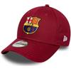 New Era Core 9Forty FC Barcelona Jr cap, Bordeaux, Taglia Unica