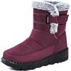 Sonnena Stivali da Donna da Neve Antiscivolo Scarpe Sci Donna Caldo Trekking Boots Stivaletti Casual Alla Caviglia Doposci Foderati Stivali Neve Pelose Comode Scarponcini Impermeabil Morbide