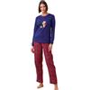 Noidinotte; more than pyjamas Noidinotte - Pigiama Donna Caldo Cotone Articolo Christmas Tree. - L Blu