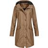 Generico Cappotto Donna Invernale Lana Ski Jacket Women Long Con Zip Maniche Lunghe Pile Impermeabile Capispalla Caldo Cappuccio Tasca Giubbotto Forti Taglie Antivento Eleganti Giacconi Giubbotto Donna