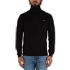SUN68 Maglia collo alto in lana merino e cotone | 5BSUAK45106 11 NERO, NERO, M