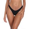 RELLECIGA Moda Mare Donna Slip High Cut Thong Bikini Tanga Bottom