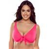Vivisence 3202 Reggiseno Bikini Liscio Monocolorato Coppe Morbide con Ferretti, Rosa Fluo,6E