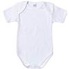 Ellepi 6 Body Bimbo in Puro Cotone Anallergico con Cuciture Comfort Colore Bianco Mezza Maniche. Taglia 1 Mese