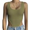 SHEKINI Body Donna Elegante Sexy Bodysuit Senza Maniche Scollo a U Shapewear Tops Contenitivo Modellante Intimo Body Donna Estivo Canottiera Top e Tanga Camicie Blusa Clubwear