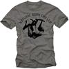 MAKAYA T-Shirt Uomo Funny Design Swag Geek Gamer Nerd Hip Hop Grigio Scuro XL