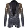 PYJTRL - Giacca da Uomo alla Moda con Paillettes Che cambiano Colore