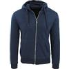 Evoga Felpa Uomo con Zip Blu Nero Grigio Maglione Tuta Cardigan Senza Cappuccio