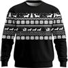 Generisch Maglione natalizio da uomo con motivo bassotto in stile norvegese, maglione festivo per il periodo dell'Avvento, divertente maglione di Natale per uomini