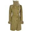 Infinity Leather Infinity Giacca in Vero Montone Donna Scamosciata Aderente Lunga 3/4 Soprabito Beige M - 12