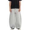 Générique Pantaloni da jogging da uomo - Jeans Baggy grigio chiaro, taglio dritto, casual, tessuto denim lavato, per escursioni all'aperto, ciclismo e casual, Grigio96, L