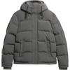 Superdry EVEREST SHORT HOODED PUFFER, A4 - Imbottito Uomo, Charcoal,