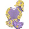 Bambino Mio Unisex Baby, Toddler Set da Bagno Completo Riutilizzabile - 4 Pezzi Essenziali per Il Nuoto dei Bambini con Protezione Solare UPF40+, Razze Viola, 1-2 Anni
