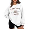 Generic Mystic Falls Virginia Felpa Mystic Falls Virginia Camicia Mystic Falls Felpa Virginia Felpe, bianco, S