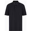Armani Exchange Polo da Uomo Urban Heights, Logo Embroidered, Navy Scuro, XXL