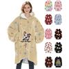 Xiuyours Felpa con cappuccio personalizzata con foto Coperta indossabile con foto Felpe personalizzate Regali su misura per Natale Donne Bambini Uomini, Unisex Adult/Kid