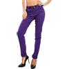 Toocool - Pantaloni Donna Classici Eleganti Tasche Vita Bassa Cintura AS-28251 [XL,Viola Scuro]