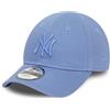 New Era New York Yankees MLB Berretto Bambino Piccolo Blu Logo tonale 9Forty Chiusura in Velcro Baseball