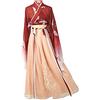Vhersily Capodanno 2025 Hanfu - Vestito Tradizionale Cinese in Canapa Elegante, da Donna, per Fotografia, Performance e Cosplay